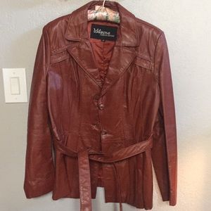 Retro vintage leather jacket